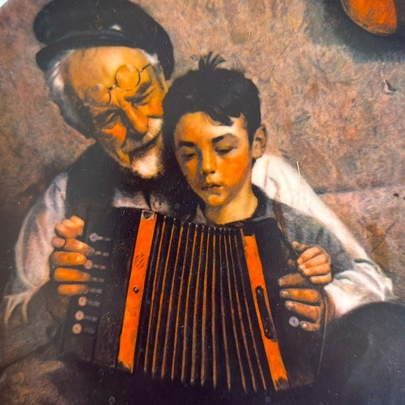 Norman Rockwell plate-“The Music Maker” with CoA - Picture 2 of 7